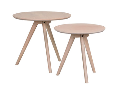 Yumi Nesting Tables – Whitewash Oak – 1