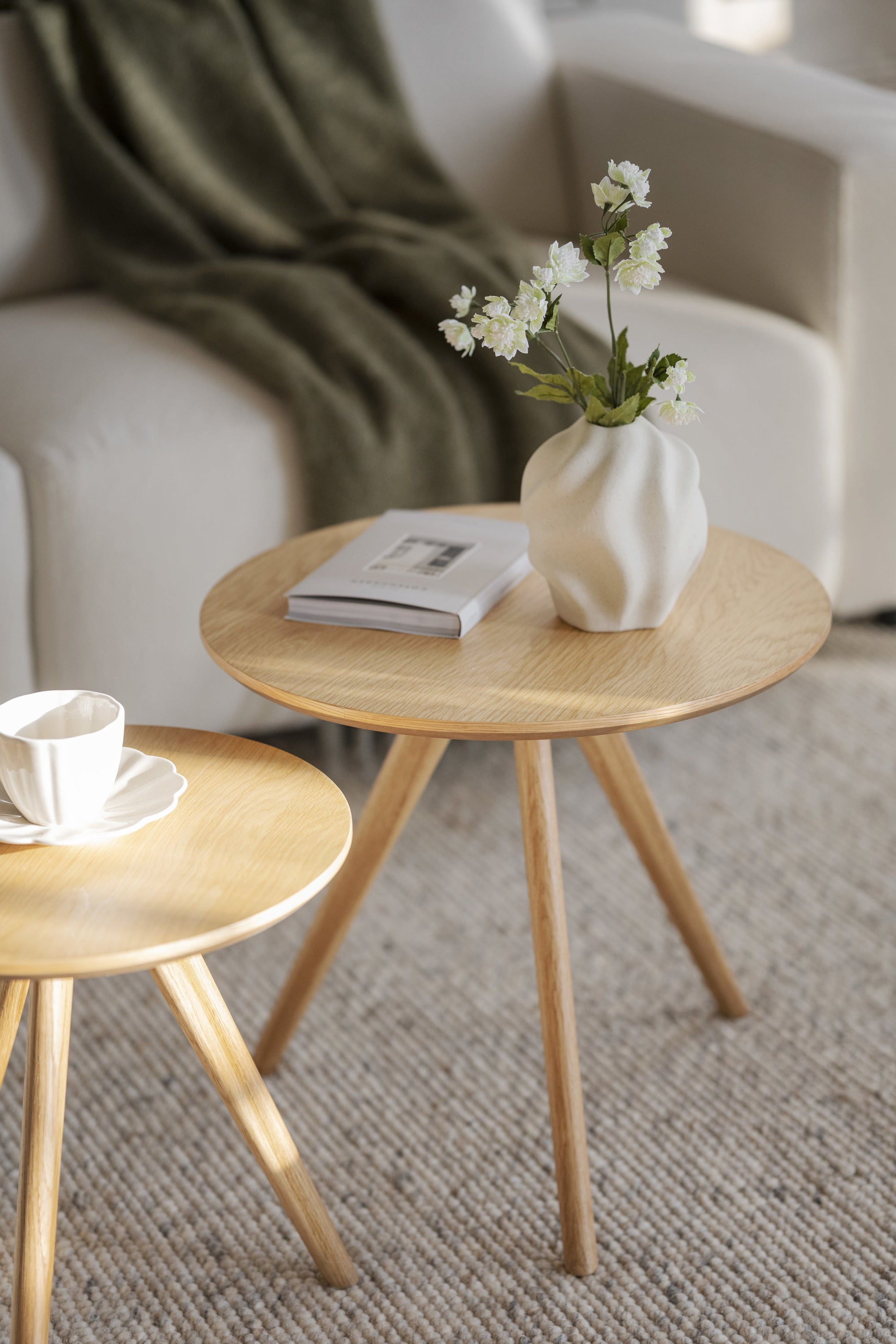 Yumi Nesting Tables – Natural Oak – 4