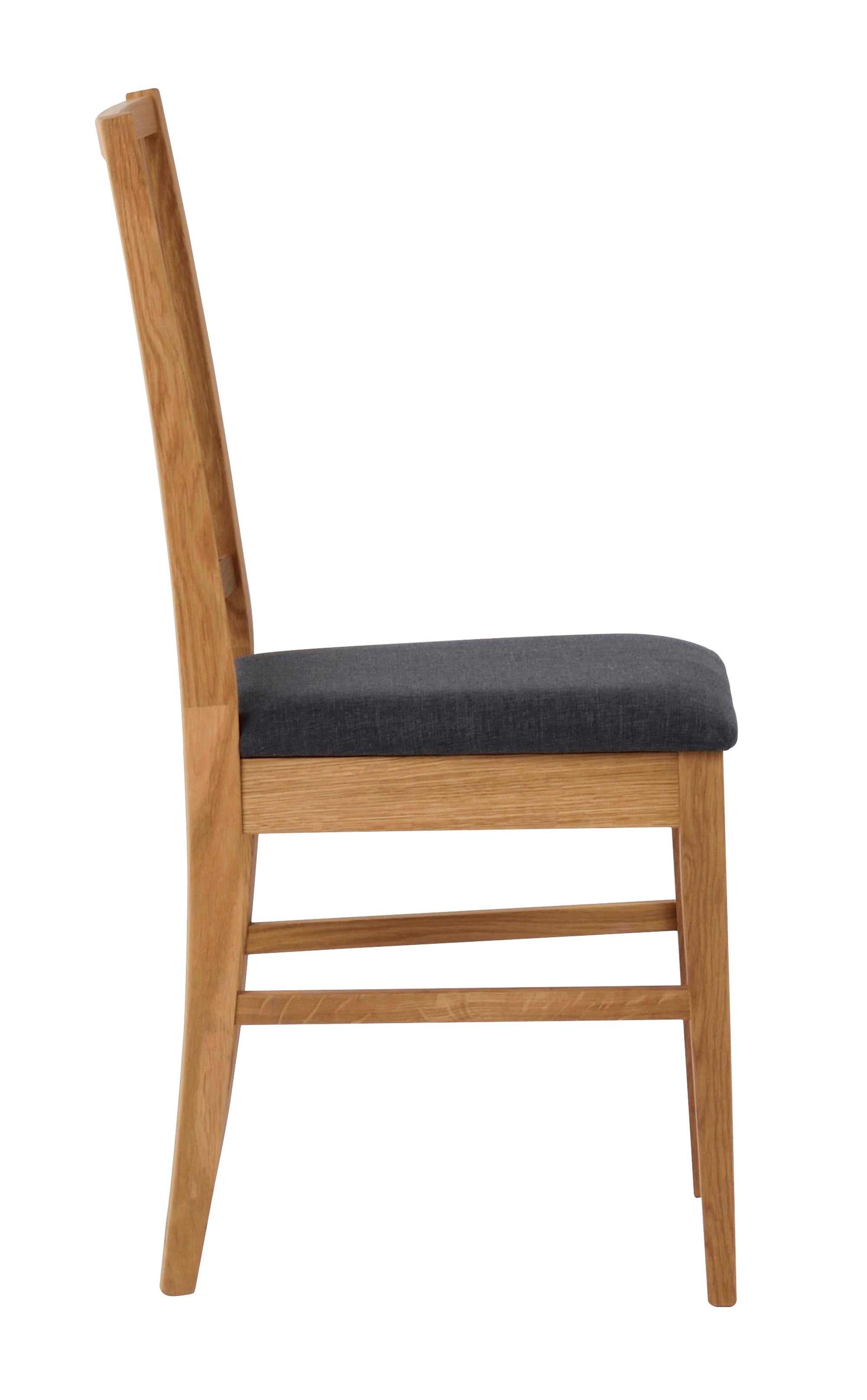 FILIPPA Set of 2 Chairs – Oak/grey fabric – 4