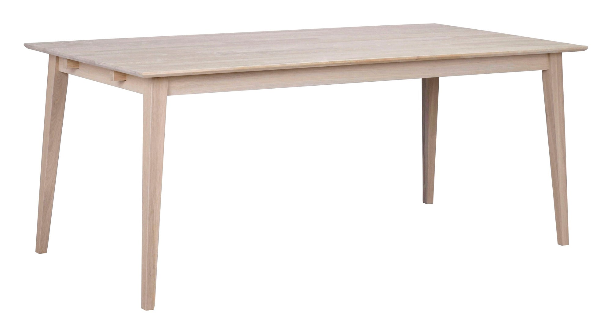 FILIPPA Oak Dining Table 180CM/230CM/280CM – Whitewashed oak / 180CM Standard table – 6