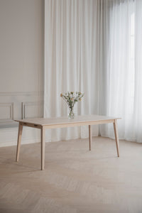 FILIPPA Oak Dining Table 180CM/230CM/280CM – Whitewashed oak / 180CM Standard table – 5