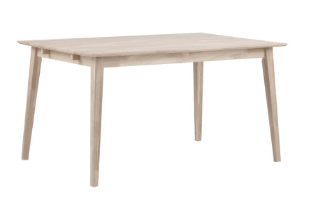 FILIPPA Dining Table 140CM/240CM – Whitewash top and legs / 140CM Standard Table – 5