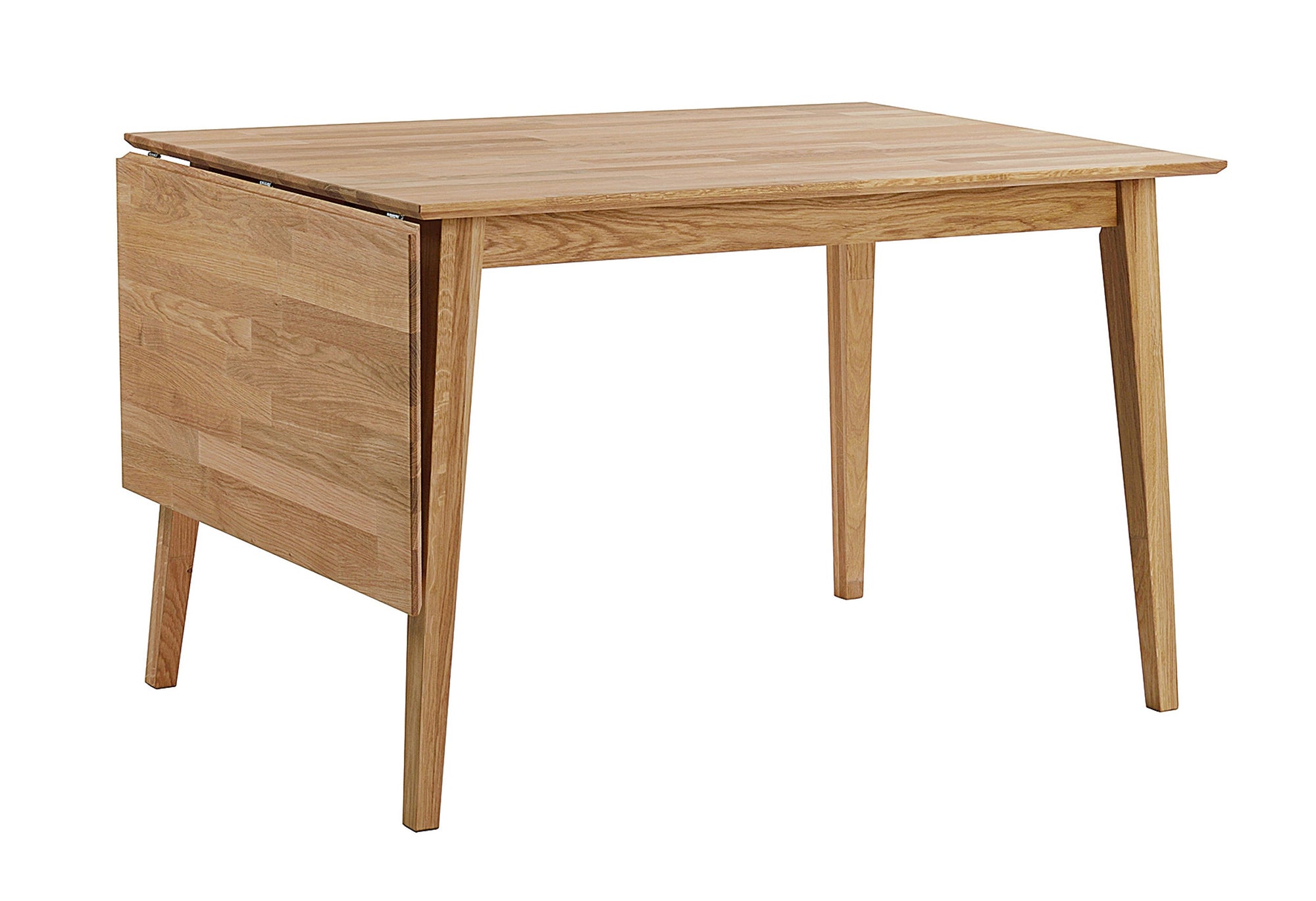 FILIPPA Drop Leaf Table 80CM & 120CM – Oak top/oak legs / Large 120CM – 1