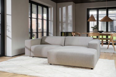 Willard 3-Seater Modular Sofa with Chaise Longue – Beige / Right-hand chaise – 2