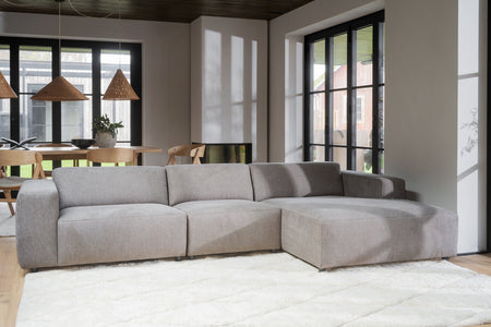 Willard 4-Seater Modular Sofa with Chaise Longue – Beige / Right-hand chaise – 2