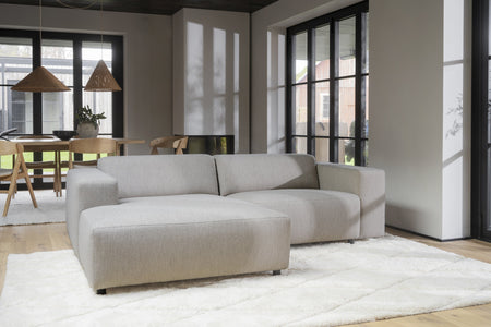 Willard 3-Seater Modular Sofa with Chaise Longue – Light Beige / Left-hand chaise – 2