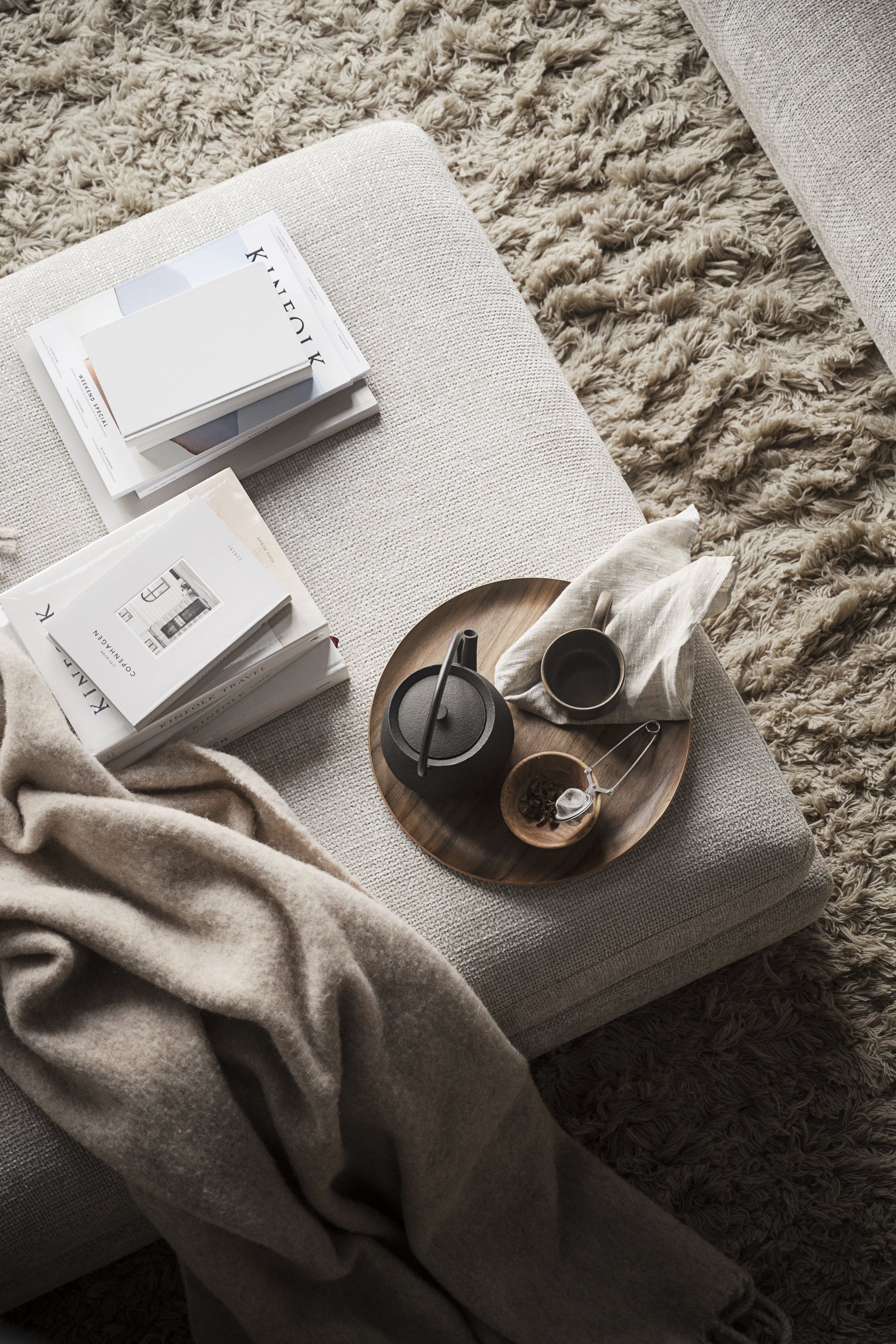 Duncan Footstool – Light Grey – 2