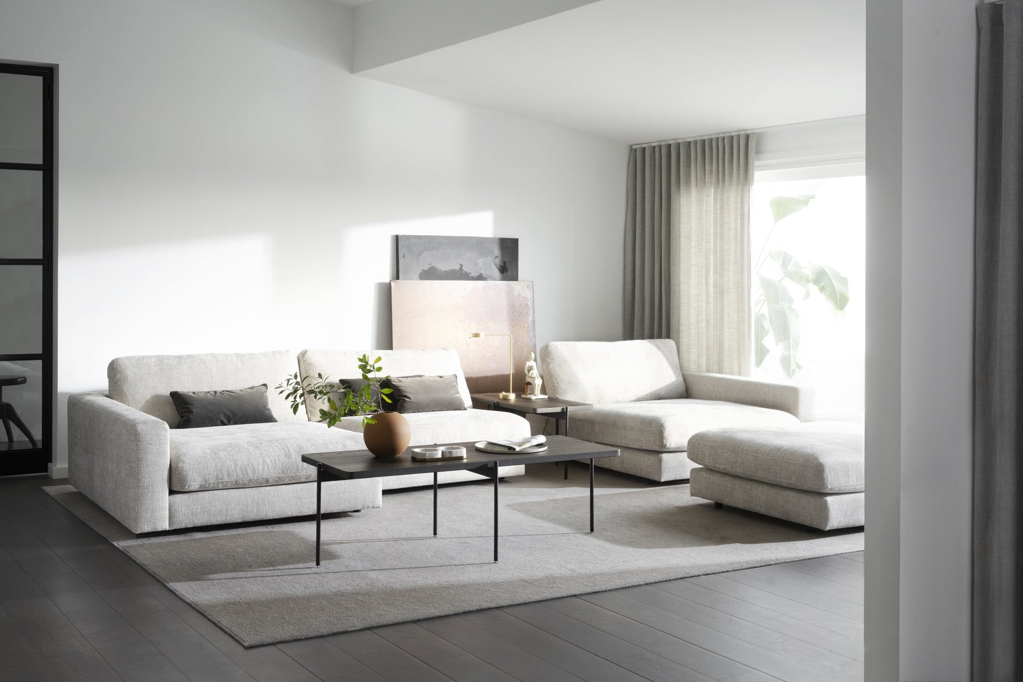 Duncan Footstool – Light Grey – 7