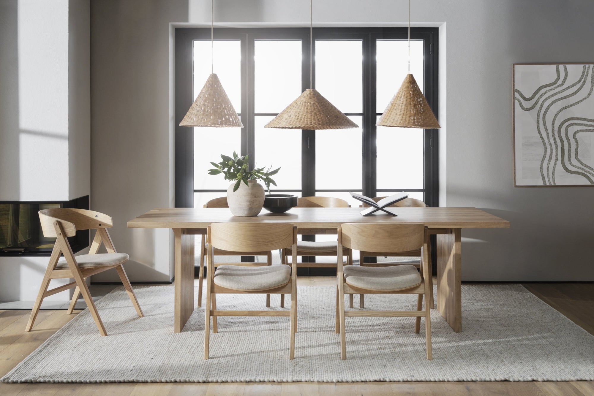 Emmett Dining Table 240 x 95 cm – Natural Oak – 2