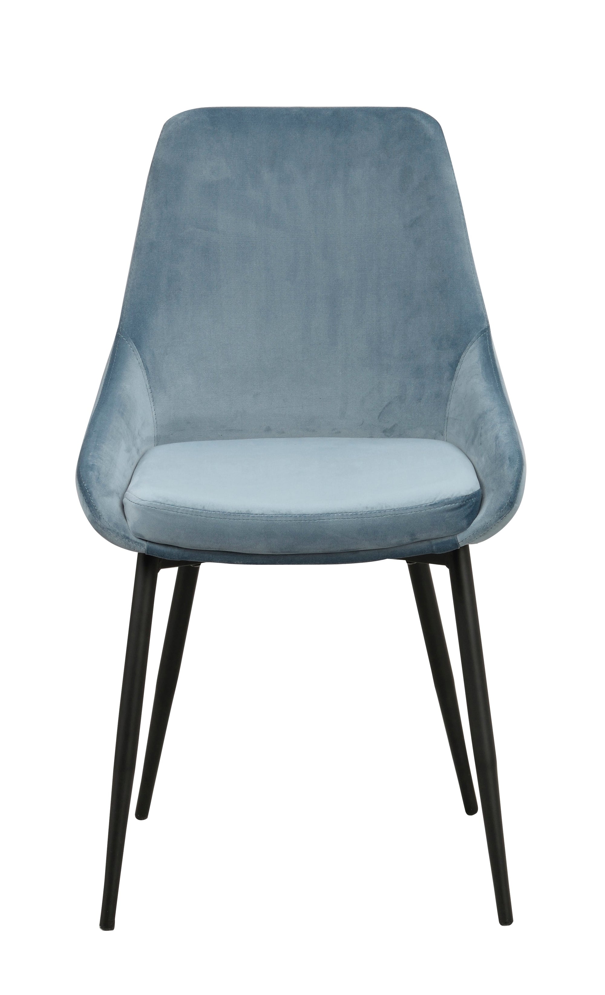 SIERRA Velvet Set of 2 Chairs – Blue Velvet – 1