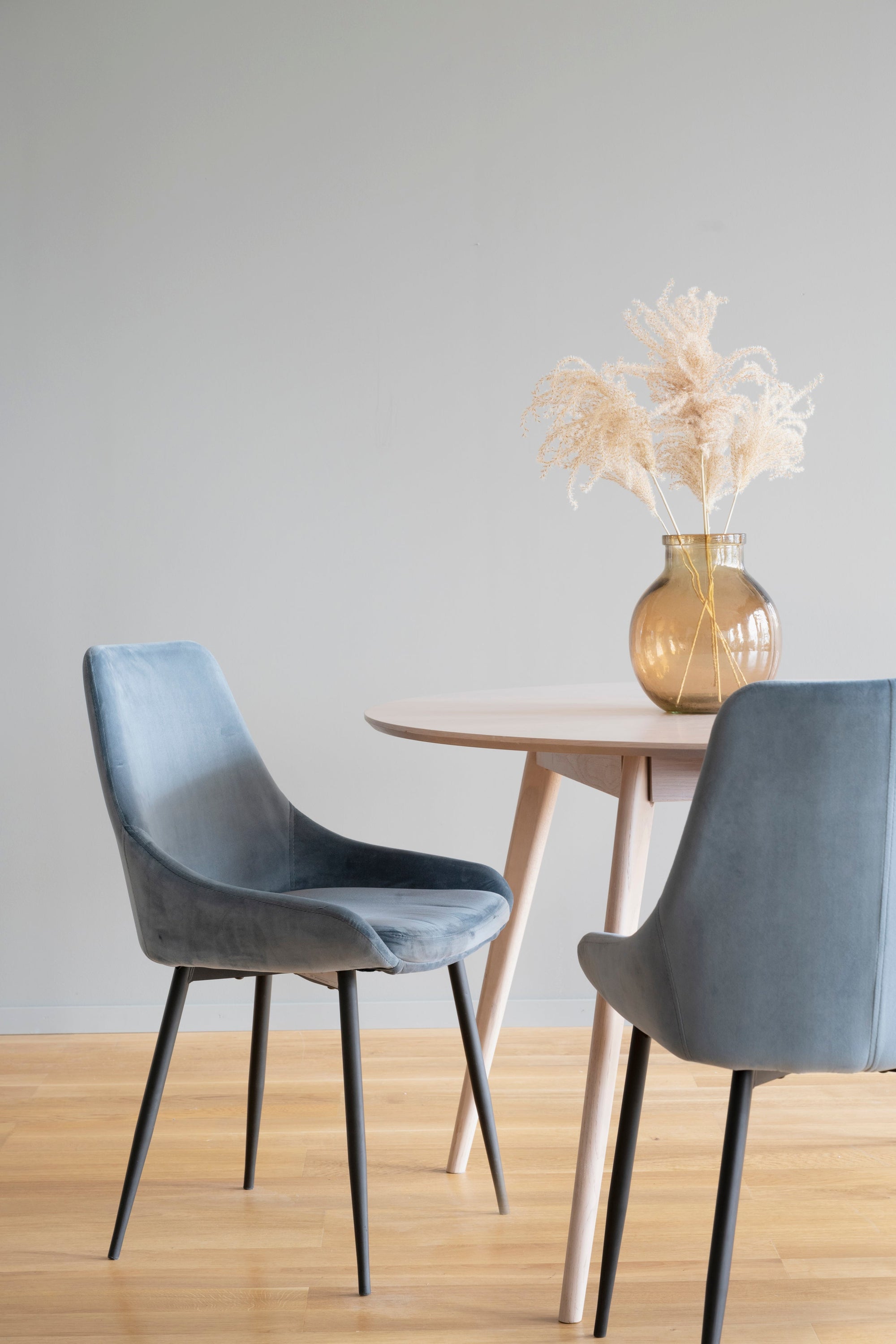 SIERRA Velvet Set of 2 Chairs – Blue Velvet – 2