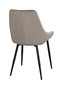 SIERRA Velvet Set of 2 Chairs – Grey Velvet – 4