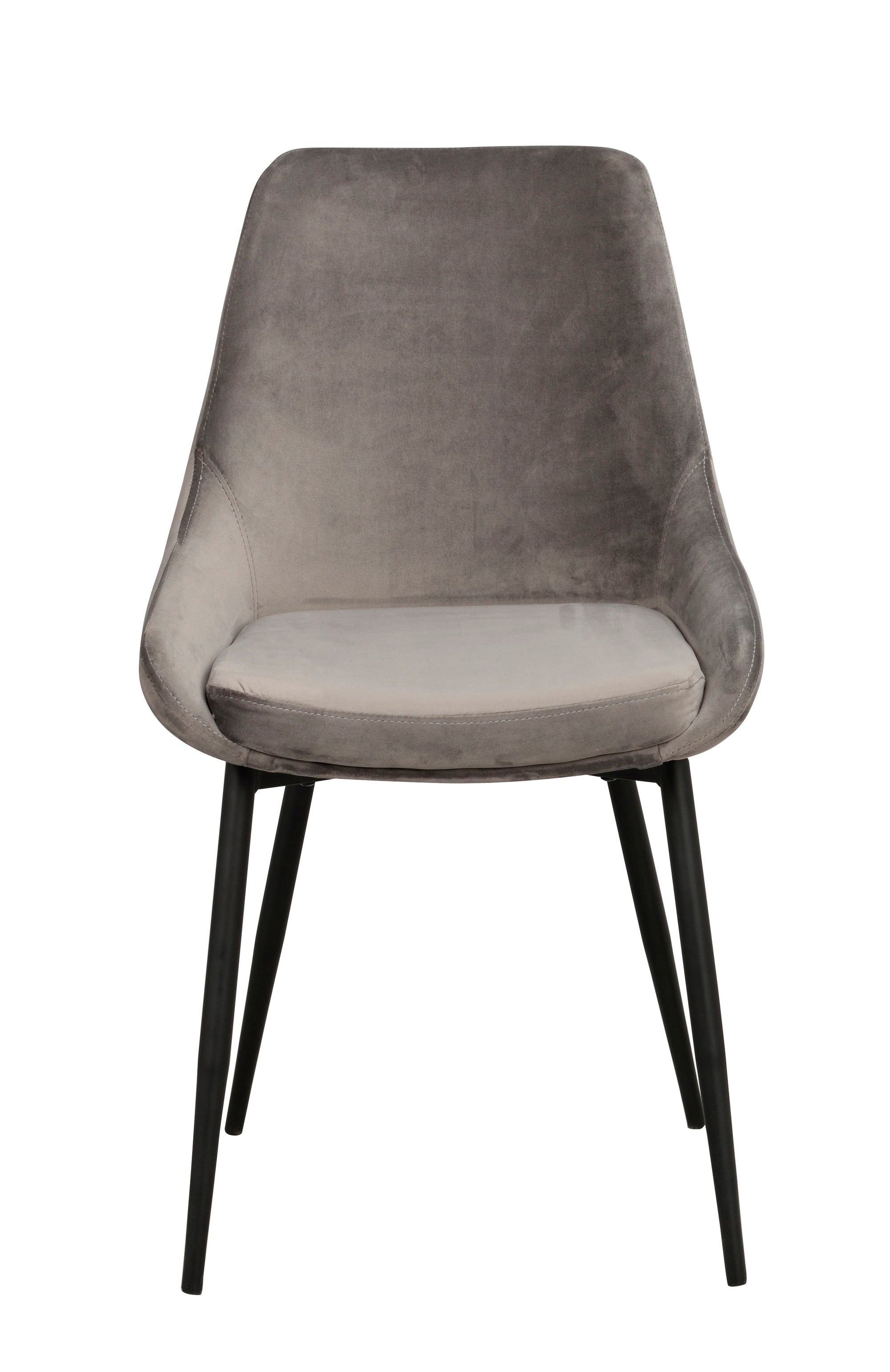 SIERRA Velvet Set of 2 Chairs – Grey Velvet – 1