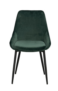 SIERRA Velvet Set of 2 Chairs – Green Velvet – 1