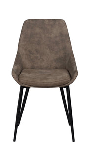 SIERRA Set of 2 Chairs – Beige/black – 1