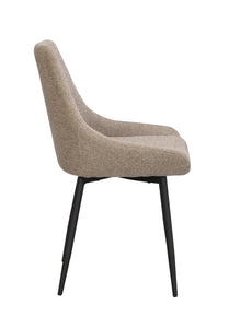 SIERRA Fabric Set of 2 Chairs – Beige – 9