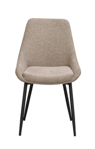SIERRA Fabric Set of 2 Chairs – Beige – 1