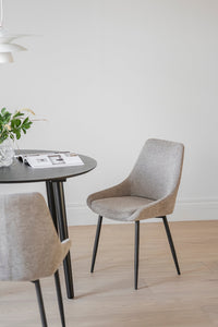SIERRA Fabric Set of 2 Chairs – Beige – 4