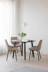 SIERRA Fabric Set of 2 Chairs – Beige – 5