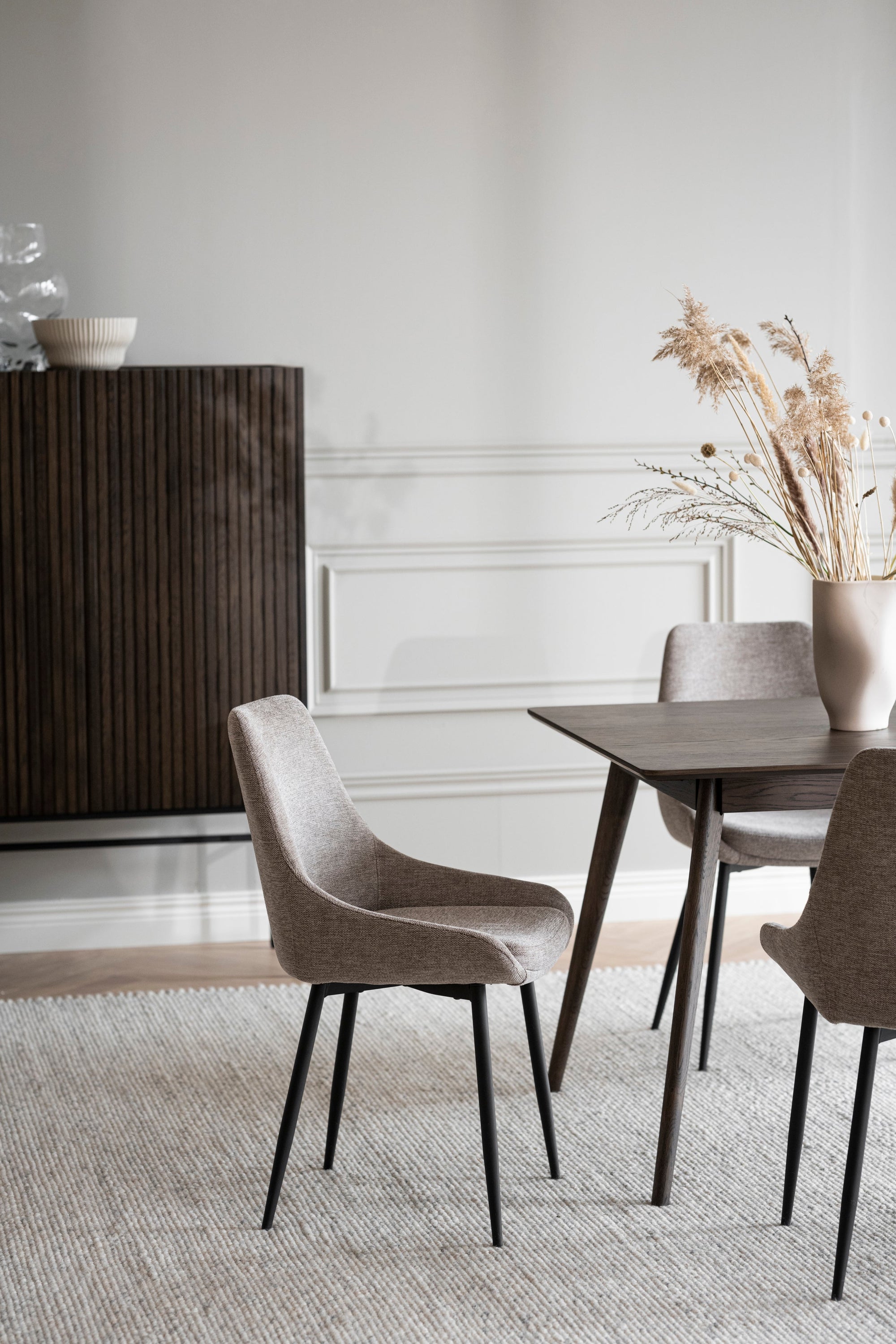 SIERRA Fabric Set of 2 Chairs – Beige – 2