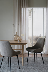 SIERRA Fabric Set of 2 Chairs – Grey – 2