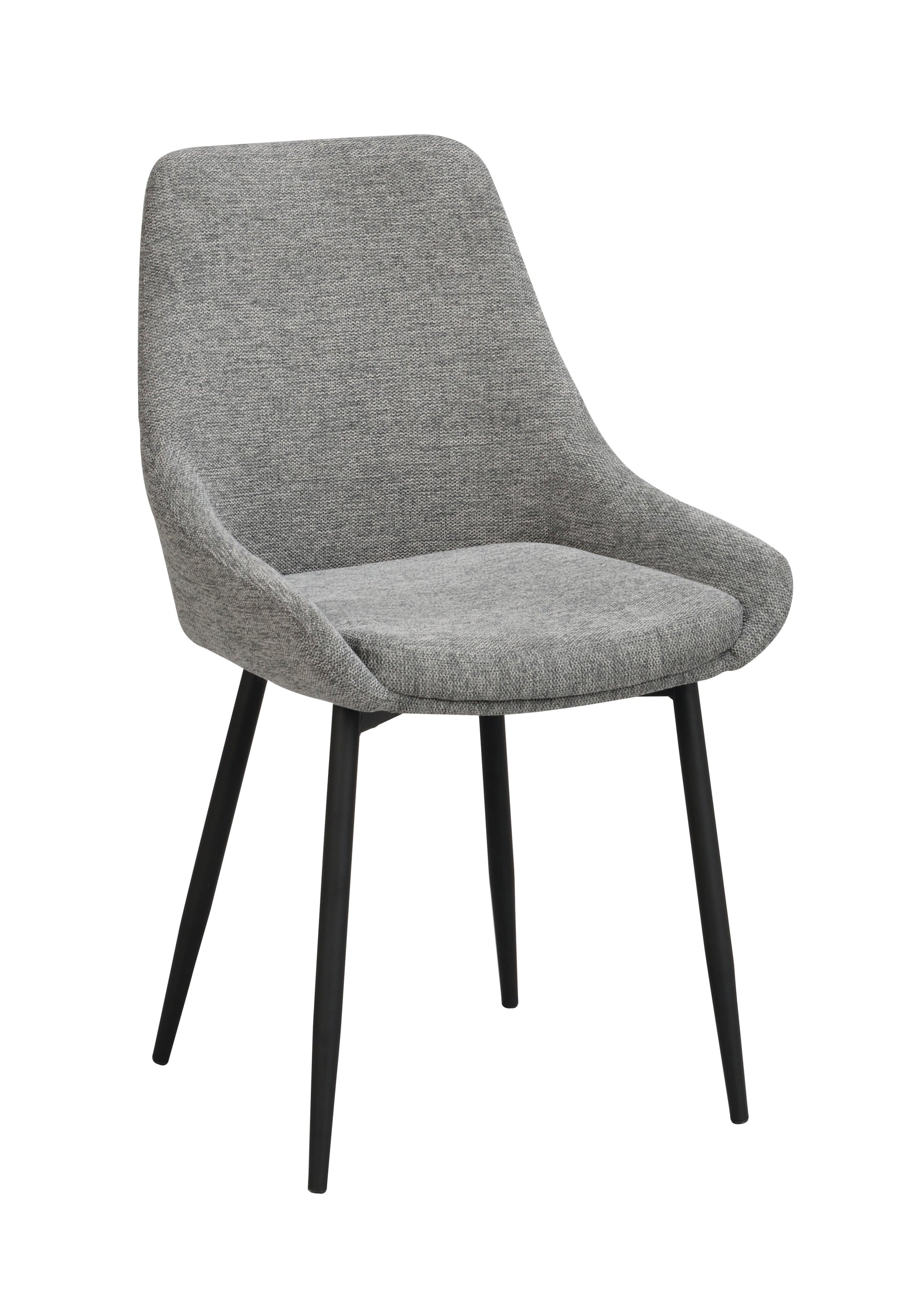 SIERRA Fabric Set of 2 Chairs – Grey – 4
