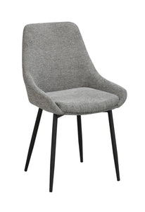 SIERRA Fabric Set of 2 Chairs – Grey – 4