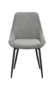 SIERRA Fabric Set of 2 Chairs – Grey – 1