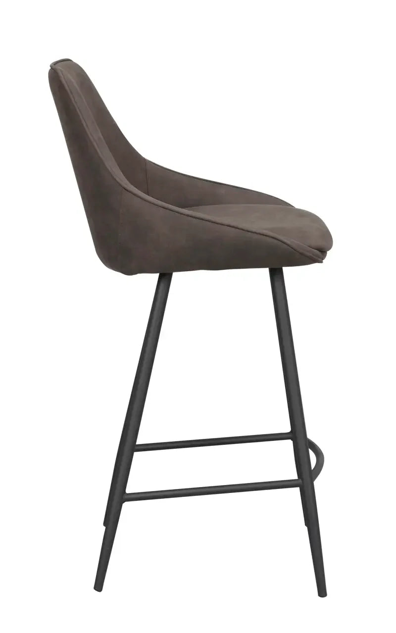 Rowico Sierra Bar Chair in Dark Grey (2-Pack)