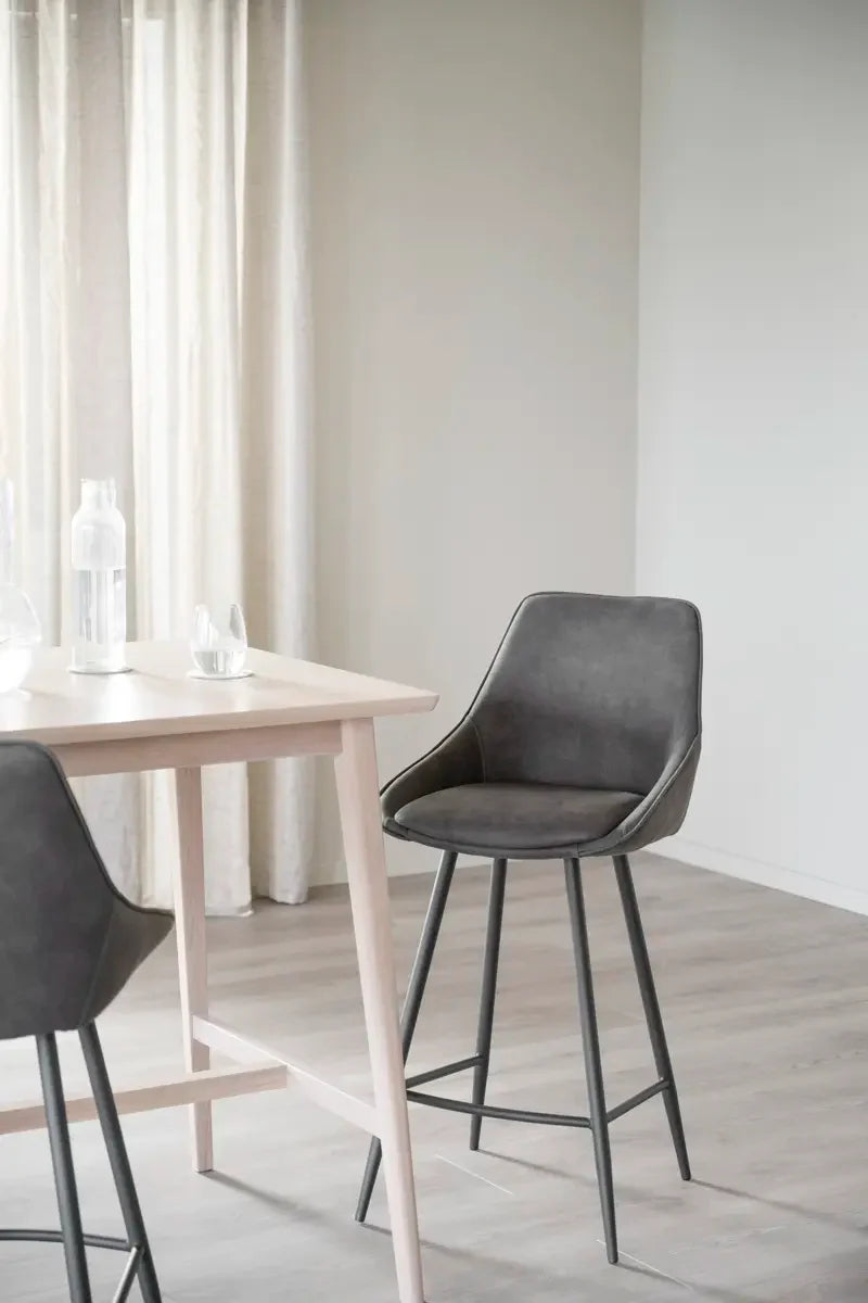 Rowico Sierra Bar Chair in Dark Grey (2-Pack)