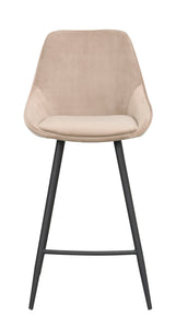 Sierra Bar Chair (2-Pack) – Beige Velvet – 1