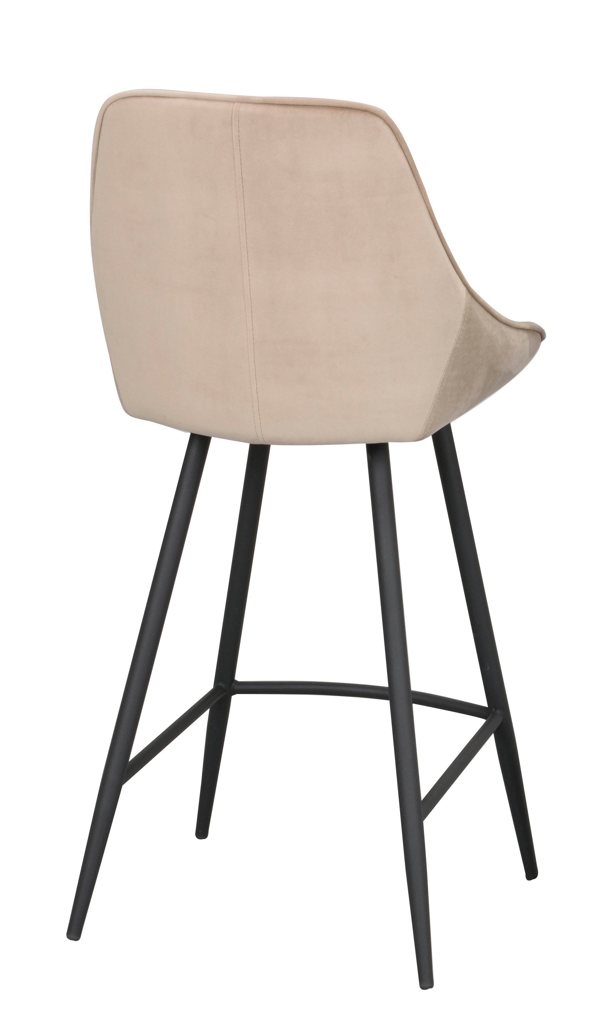 Sierra Bar Chair (2-Pack) – Beige Velvet – 8