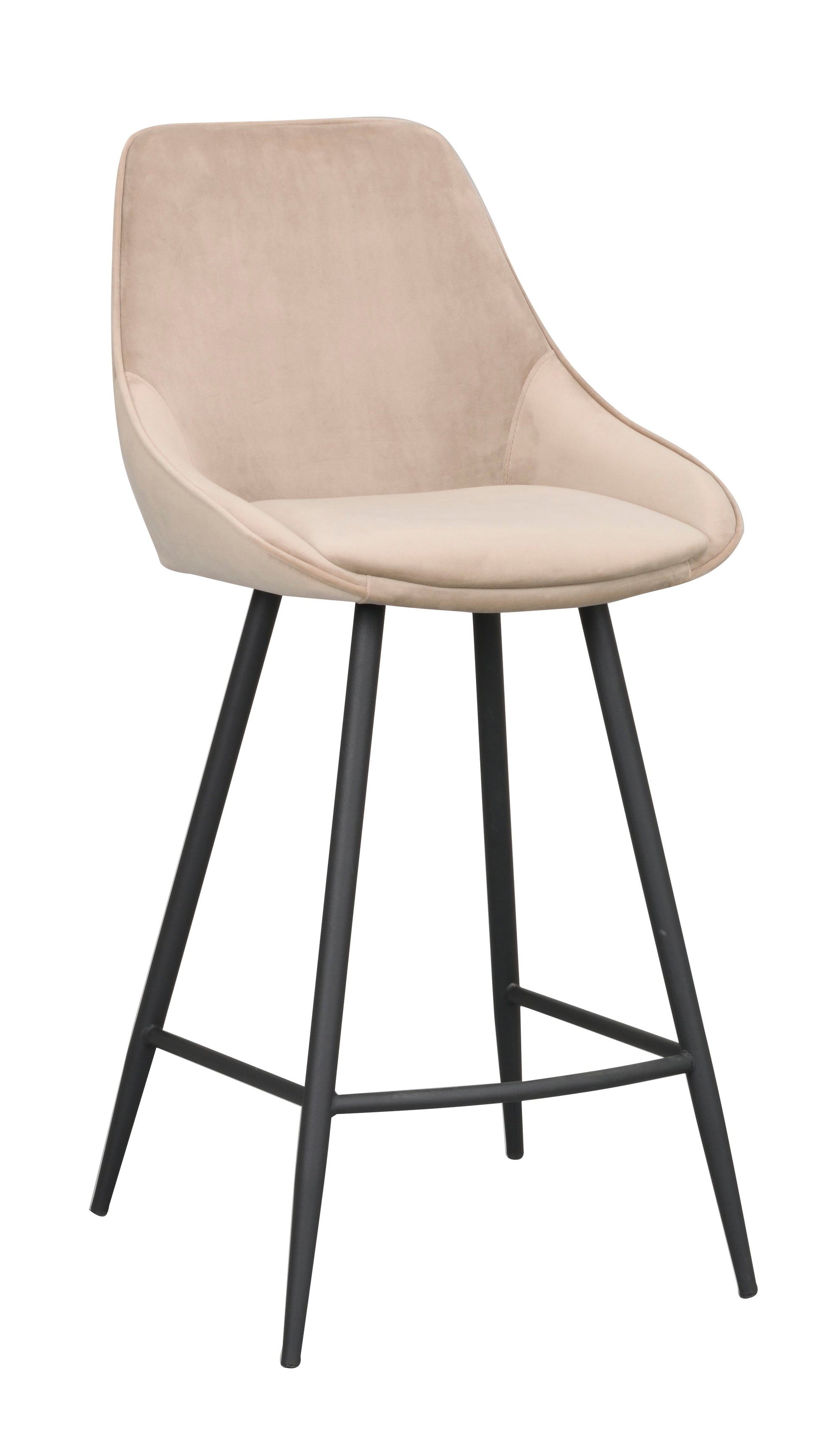 Sierra Bar Chair (2-Pack) – Beige Velvet – 6