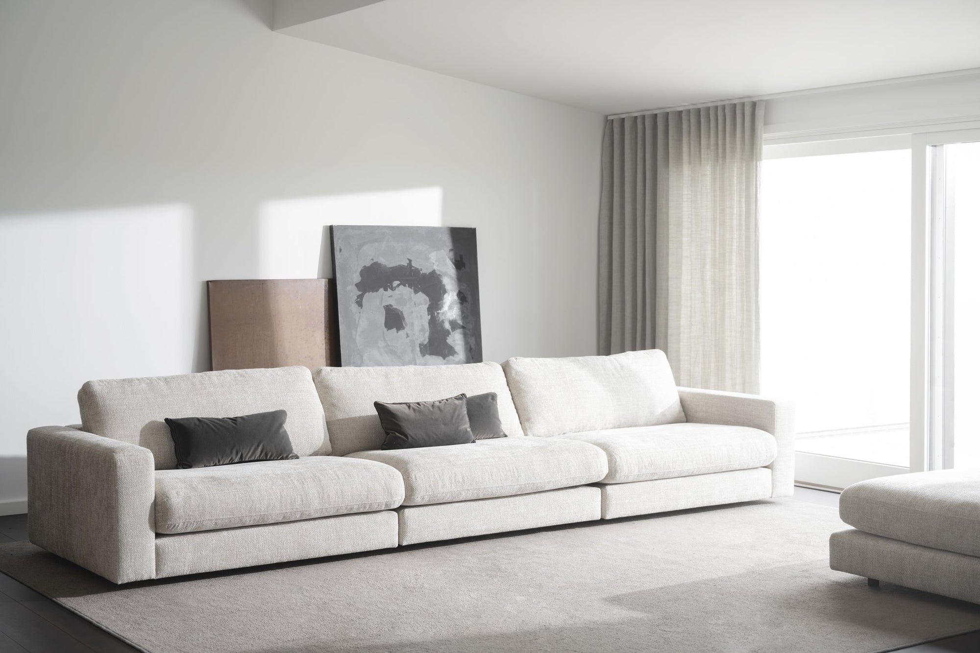 Duncan 1.5-Seater Middle Module – Light Grey – 2