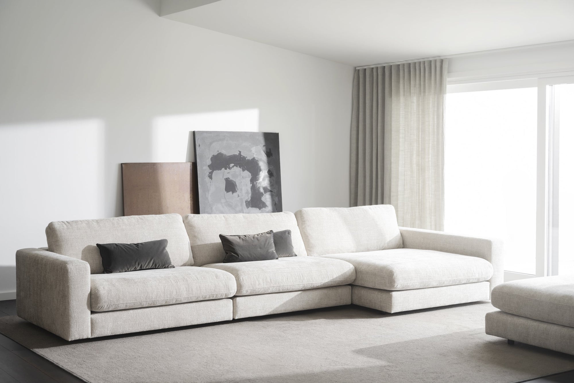 Duncan 1.5-Seater Middle Module – Light Grey – 3