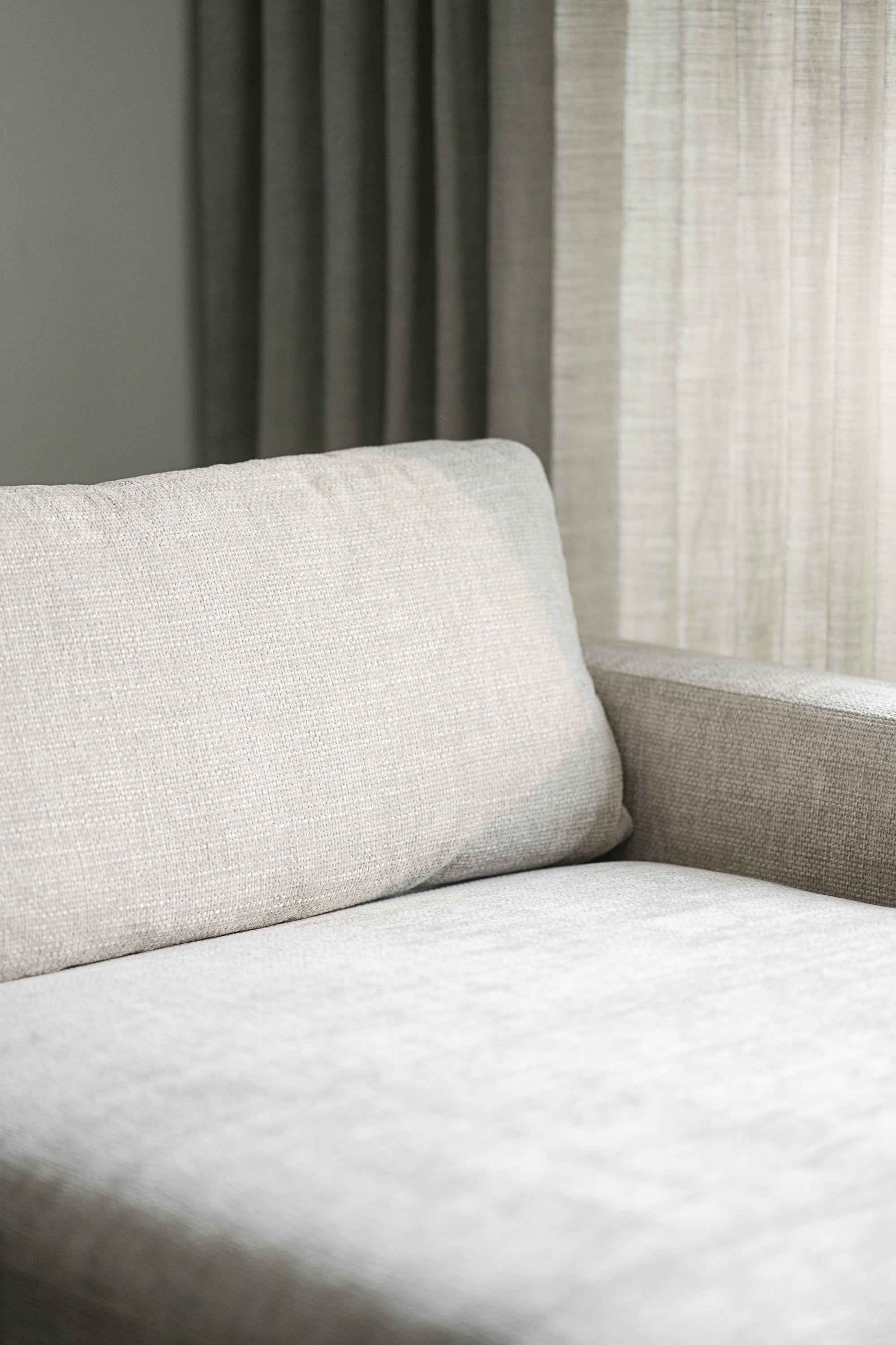 Duncan 1.5-Seater Chaise Longue – Right / Light Grey – 3