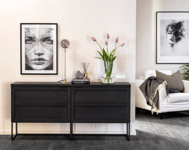 EVERETT Oak Sideboard 160CM – Black Stained Oak – 2