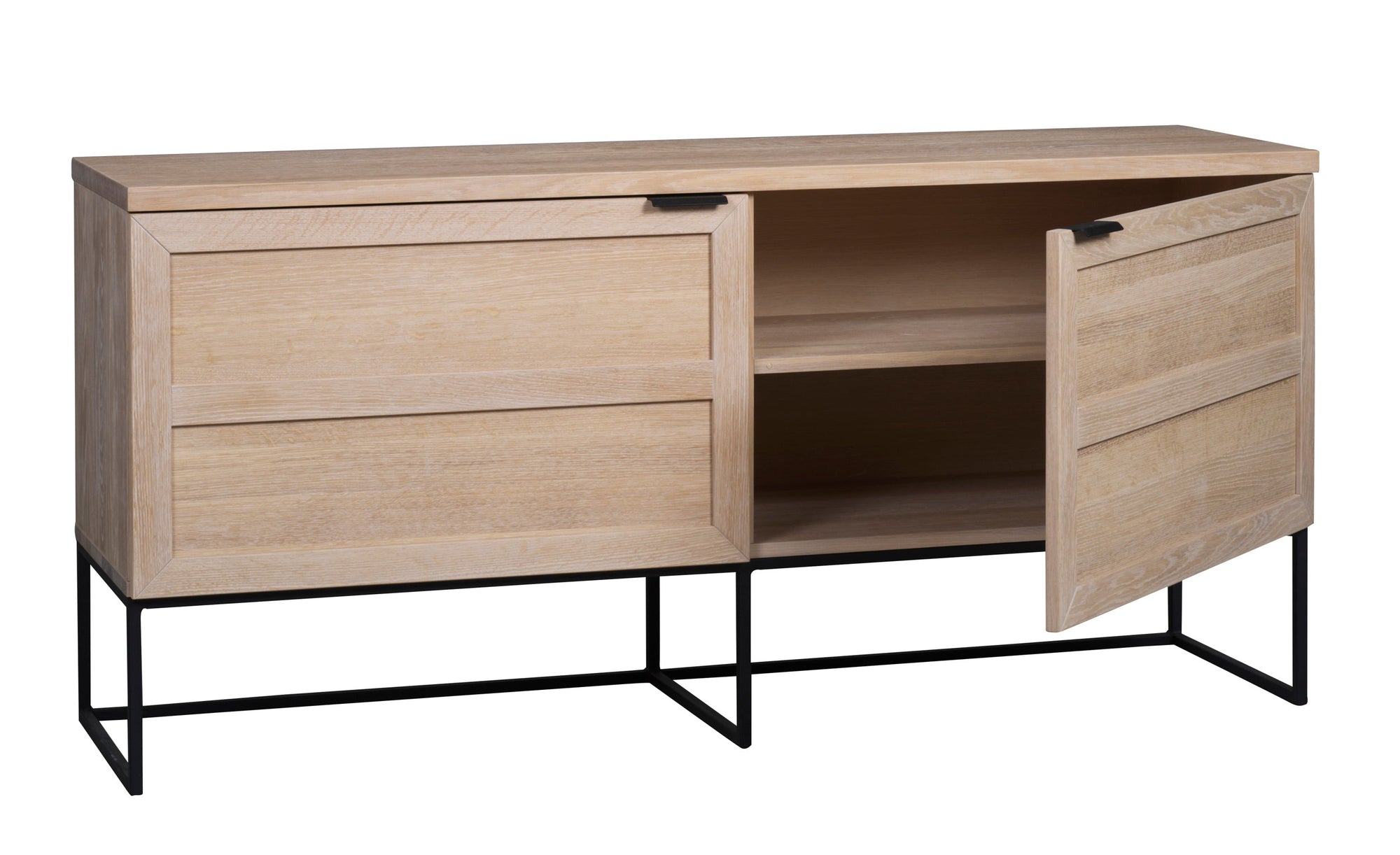 EVERETT Oak Sideboard 160CM – Whitewashed Oak – 6