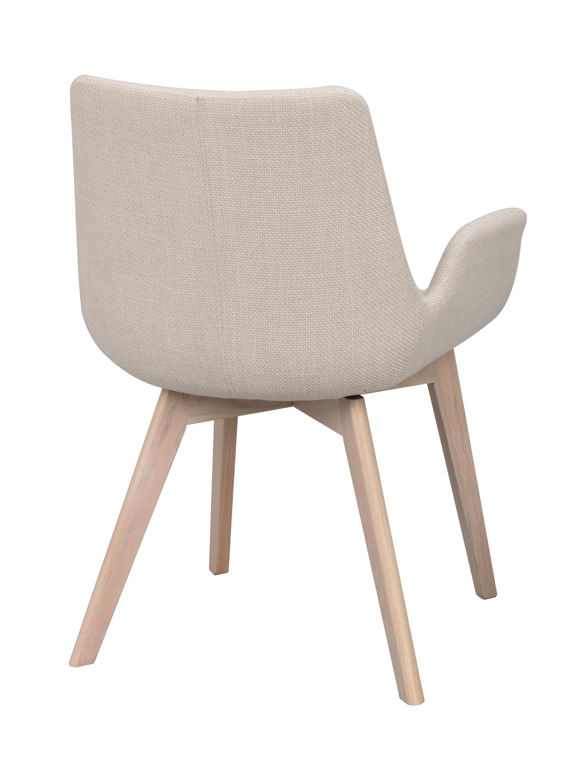 DRIMSDALE Beige Set of 2 Armchairs – Whitewashed oak – 6