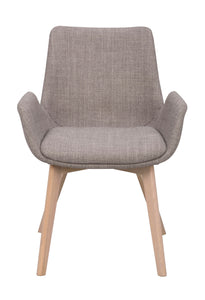 DRIMSDALE Grey Set of 2 Armchairs – Whitewashed oak – 1