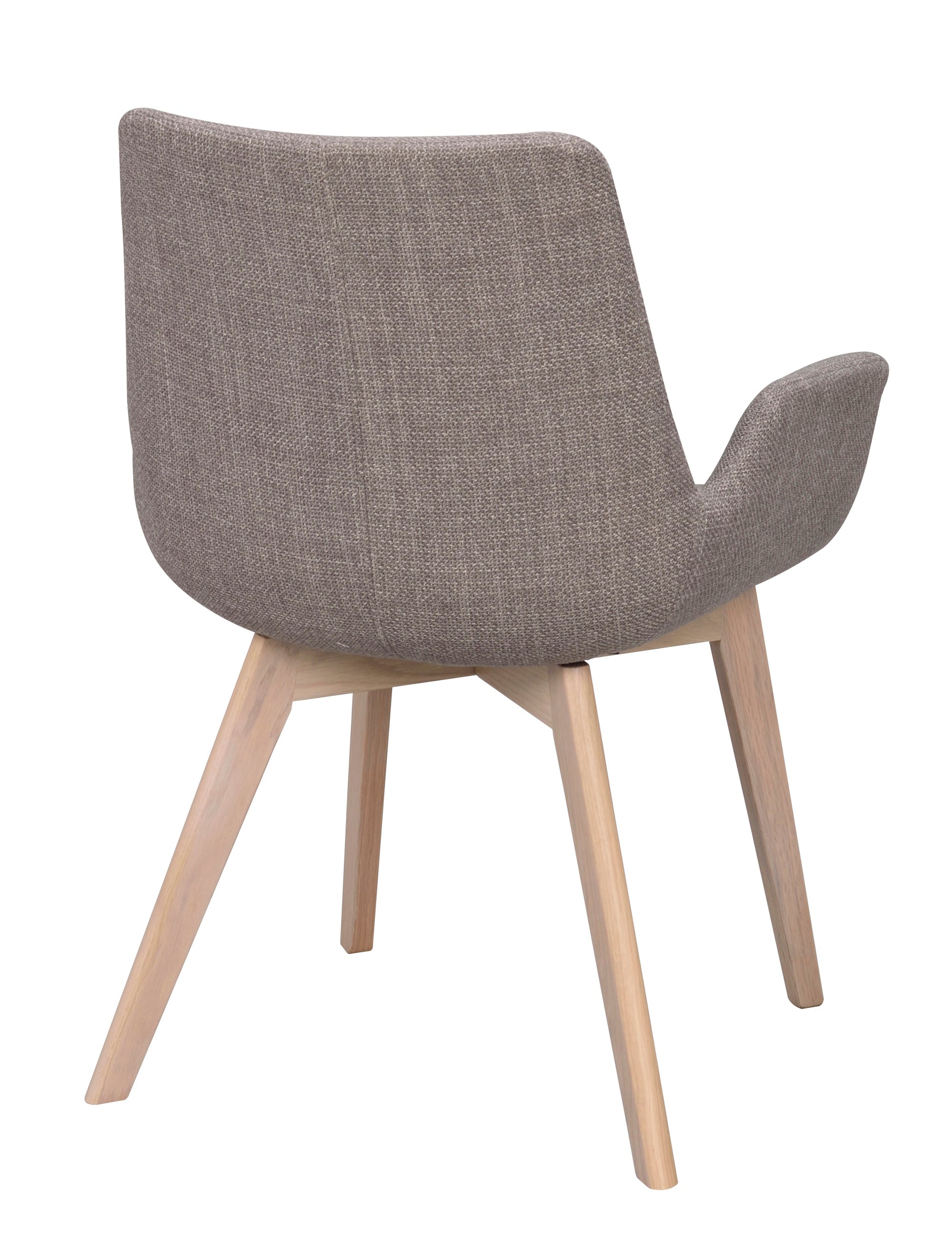 DRIMSDALE Grey Set of 2 Armchairs – Whitewashed oak – 5