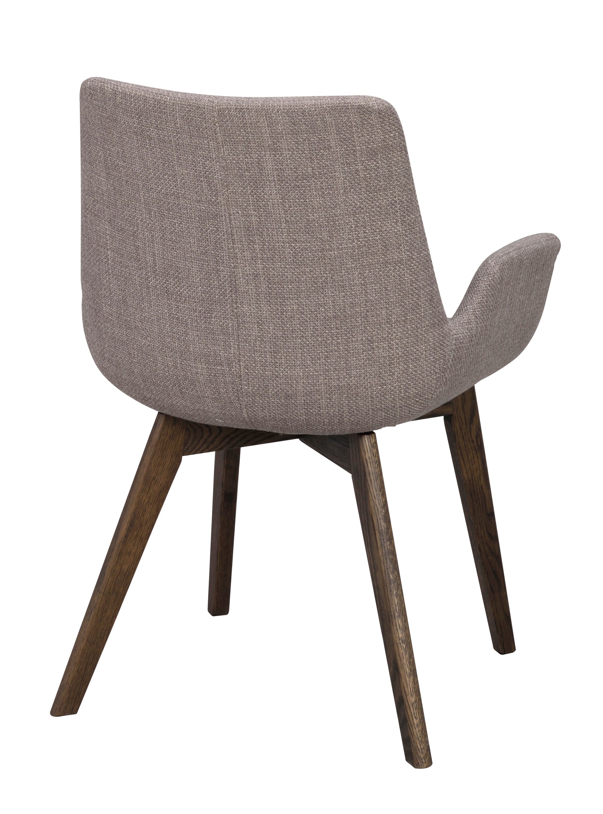 DRIMSDALE Grey Set of 2 Armchairs – Brown oak – 5