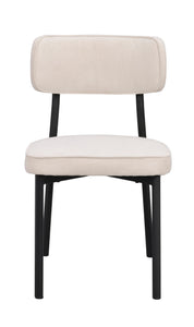 PAISLEY Set of 2 Chairs – Beige/Black – 1