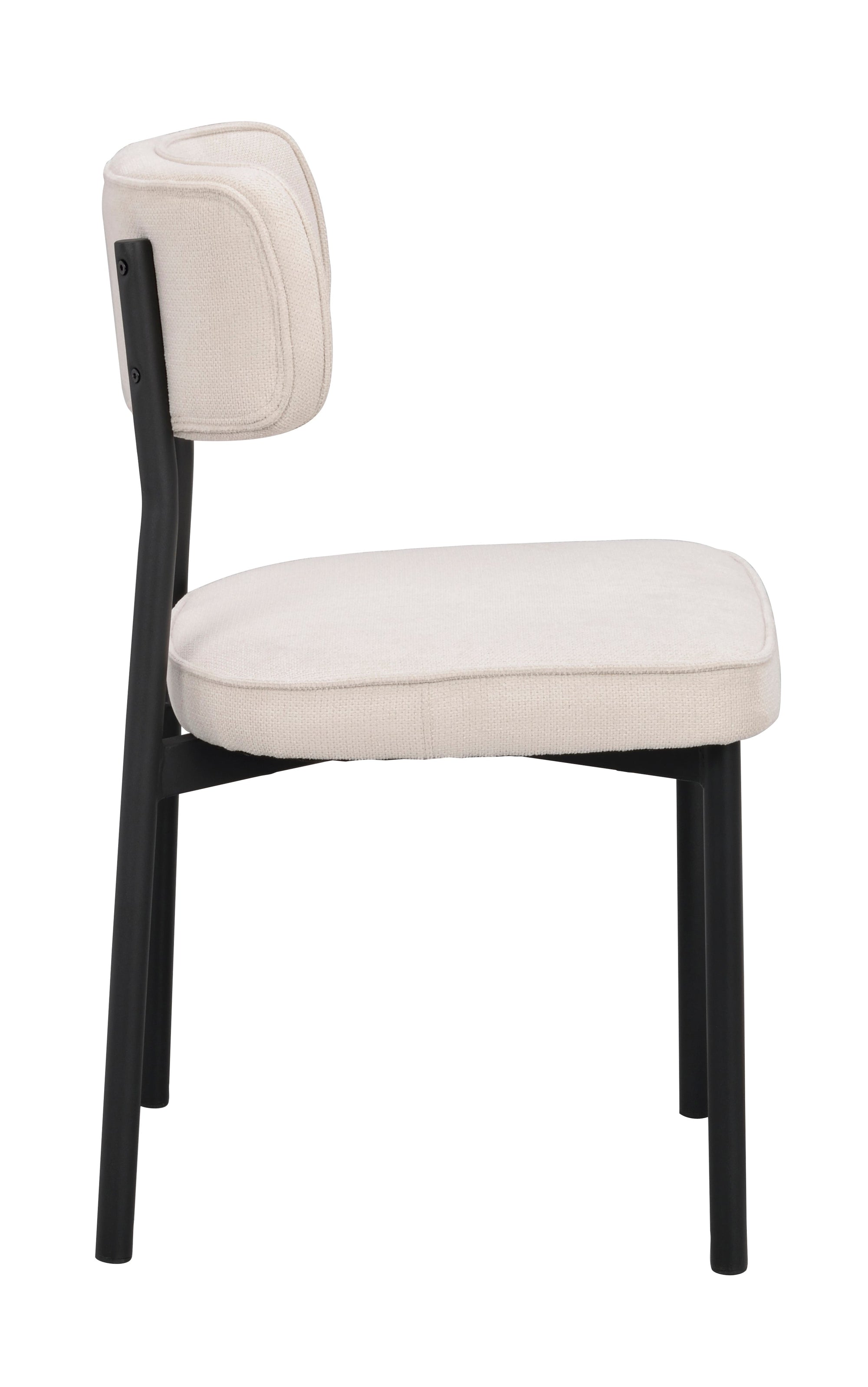 PAISLEY Set of 2 Chairs – Beige/Black – 7