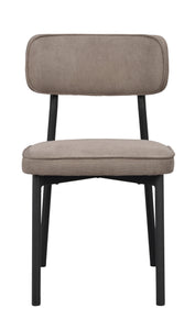 PAISLEY Set of 2 Chairs – Brown/Black – 1