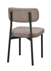 PAISLEY Set of 2 Chairs – Brown/Black – 6