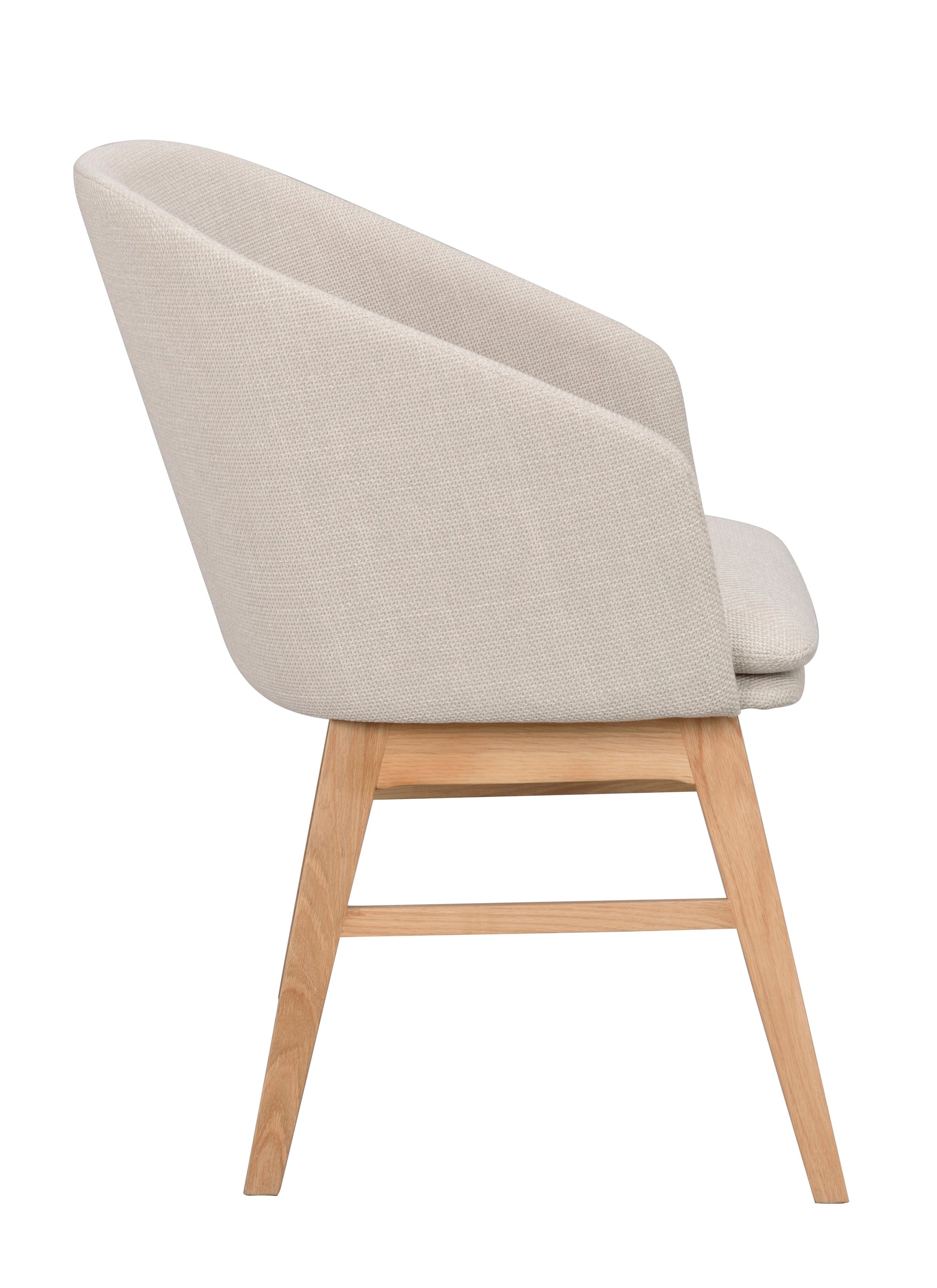 Windham Dining Armchair (Set of 2) – Beige / Oak – 4