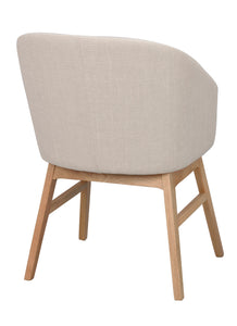 Windham Dining Armchair (Set of 2) – Beige / Oak – 5