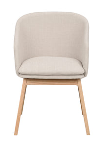 Windham Dining Armchair (Set of 2) – Beige / Oak – 1