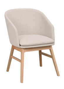 Windham Dining Armchair (Set of 2) – Beige / Oak – 3